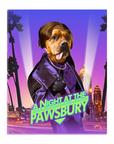 'A Night At The Pawsbury' Personalized Pet Standing Canvas