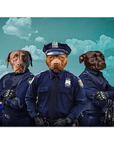 'The Police Officers' Personalized 3 Pet Poster