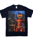 'Batdog & Flash Doggo' Personalized 2 Pet T-Shirt