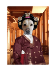 'The Asian Empress' Personalized Pet Standing Canvas