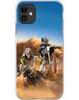 'The Motocross Riders' Personalized 2 Pet Phone Case