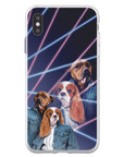 '1980s Lazer Portrait' Personalized 2 Pet Phone Case