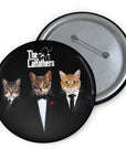The Catfathers ( 2 - 4 Pets) Custom Pin