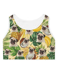 Custom Sports Bra (Tropical Yellow: 1-4 Pets)
