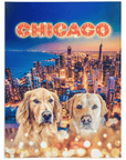 'Doggos of Chicago' Personalized 2 Pet Blanket