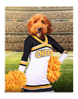 'The Cheerleader' Personalized Pet Standing Canvas