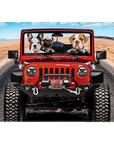 'The Yeep Cruisers' Personalized 3 Pet Standing Canvas
