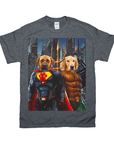 'Superdog & Aquadog' Personalized 2 Pet T-Shirt