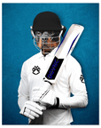'The Cricket Player' Personalized Pet Poster