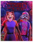 'Chewing Things' Personalized 2 Pet Poster