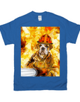 'The Firefighter' Personalized Pet T-Shirt
