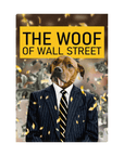 'The Woof of Wall Street' Personalized Pet Standing Canvas