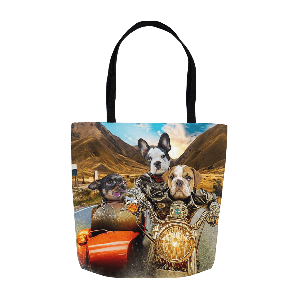 &#39;Harley Wooferson&#39; Personalized 3 Pet Tote Bag