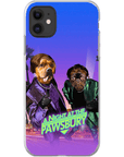 'A Night at the Pawsbury' Personalized 2 Pet Phone Case