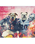 'New England Doggos' Personalized 2 Pet Blanket