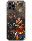 'Batdog & Wonder Doggette' Personalized 2 Pet Phone Case