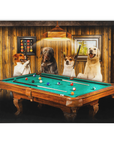 'The Pool Players' Personalized 4 Pet Blanket