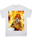 'The Firefighter' Personalized Pet T-Shirt