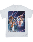 1980s Lazer Portrait Personalized T-Shirt for Pets and Humans Custom Portrait Tee