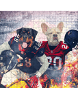 'Houston Doggos' Personalized 2 Pet Puzzle