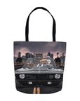 'The Classic Pawmaro' Personalized 4 Pet Tote Bag