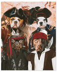 'The Pirates' Personalized 4 Pet Poster