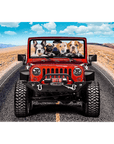 'The Yeep Cruisers' Personalized 4 Pet Standing Canvas