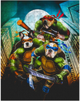 'Teenage Mutant Ninja Doggos' Personalized 3 Pet Puzzle