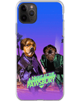 'A Night at the Pawsbury' Personalized 2 Pet Phone Case