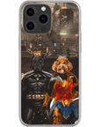 'Batdog & Wonder Doggette' Personalized 2 Pet Phone Case
