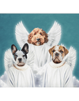 '3 Angels' Personalized 3 Pet Blanket