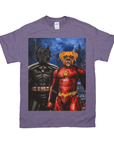 'Batdog & Flash Doggo' Personalized 2 Pet T-Shirt
