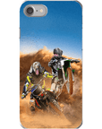 'The Motocross Riders' Personalized 2 Pet Phone Case