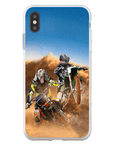 'The Motocross Riders' Personalized 2 Pet Phone Case