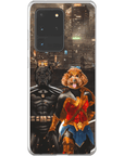 'Batdog & Wonder Doggette' Personalized 2 Pet Phone Case