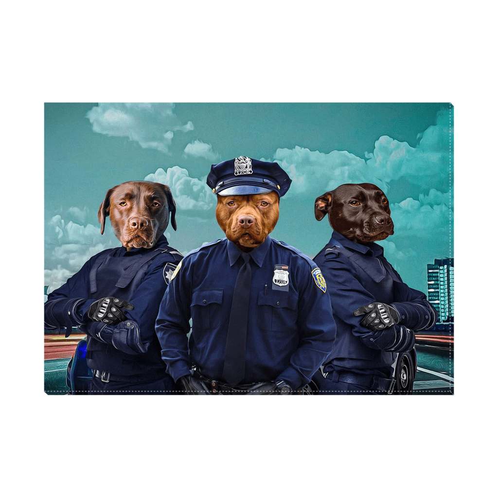 The Police Officers Personalized 2 Pet Canvas store