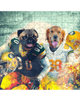 'Green Bay Doggos' Personalized 2 Pet Puzzle
