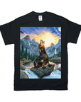 'The Retro Wolf' Personalized Pet T-Shirt