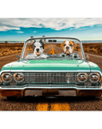 'The Lowrider' Personalized 2 Pet Poster