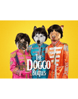 'The Doggo Beatles' Personalized 3 Pet Standing Canvas