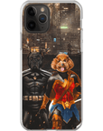 'Batdog & Wonder Doggette' Personalized 2 Pet Phone Case