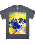 'Los Angeles Doggos' Personalized 2 Pet T-Shirt