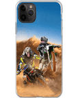 'The Motocross Riders' Personalized 2 Pet Phone Case