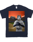 'The Baseball Player' Personalized Pet T-Shirt