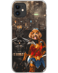 'Batdog & Wonder Doggette' Personalized 2 Pet Phone Case