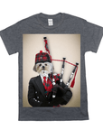 'The Bagpiper' Personalized Pet T-Shirt