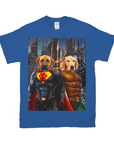 'Superdog & Aquadog' Personalized 2 Pet T-Shirt