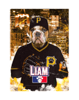'Pittsburgh Pawrates' Personalized Pet Standing Canvas