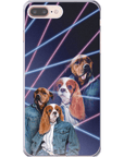 '1980s Lazer Portrait' Personalized 2 Pet Phone Case