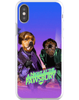 'A Night at the Pawsbury' Personalized 2 Pet Phone Case